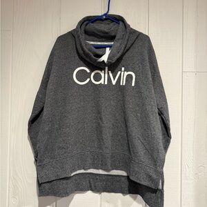Calvin Klein Charcoal Cowl Neck Sweater